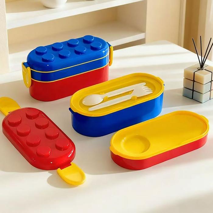 積木雙層便當盒(700ML
